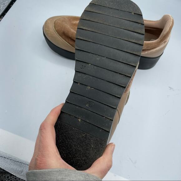 Free People Pink Velvet Platform Velcro Sneakers 37 - Picture 10 of 10